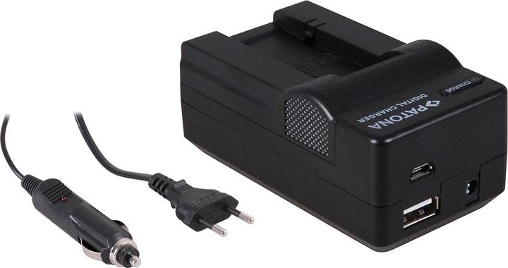 Actual product image Patona 4in1 charger for Sony battery NP-FC10 NP-FC11 incl. car charger (Camera battery charger)