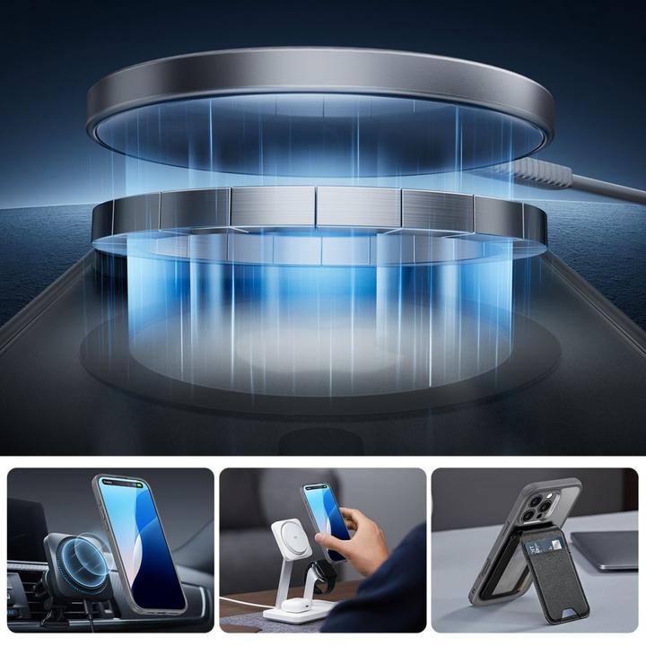 Immagine prodotto ESR Etui Classic Pro Set Halolock MagSafe na iPhone 16 Pro - szare (Apple iPhone 16 Pro)