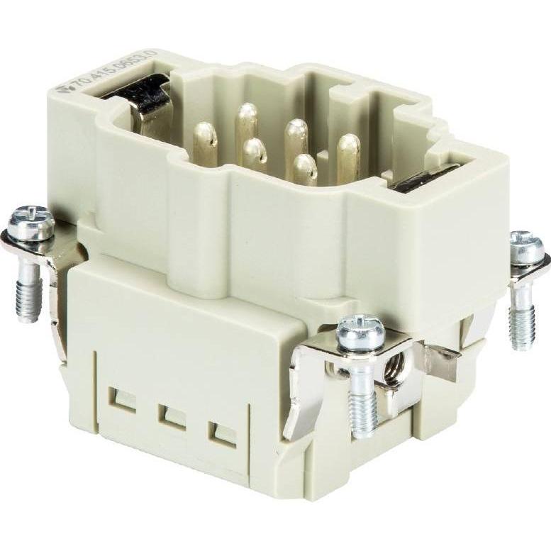 Wieland Inserto a spina, Cavo + Spina elettrica, Argento