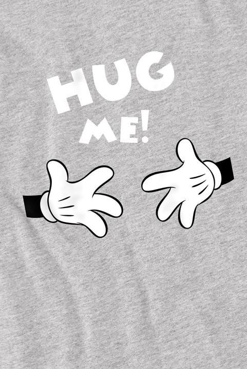 Actual product image Disney Mens Hug Me Mickey Mouse Valentine's Day T-Shirt (L)