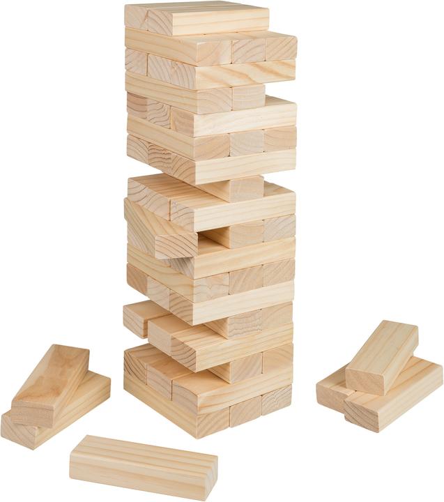 Actual product image Idena XXL Wobble Tower 54 Parts Wood FSC100%