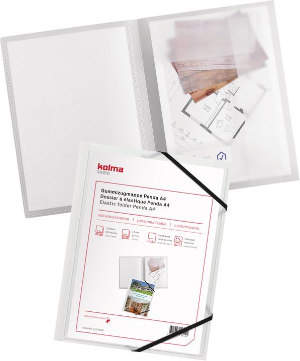 Produktbild Kolma Gummizugmappe Vario A4 farblos (A4, 1x)