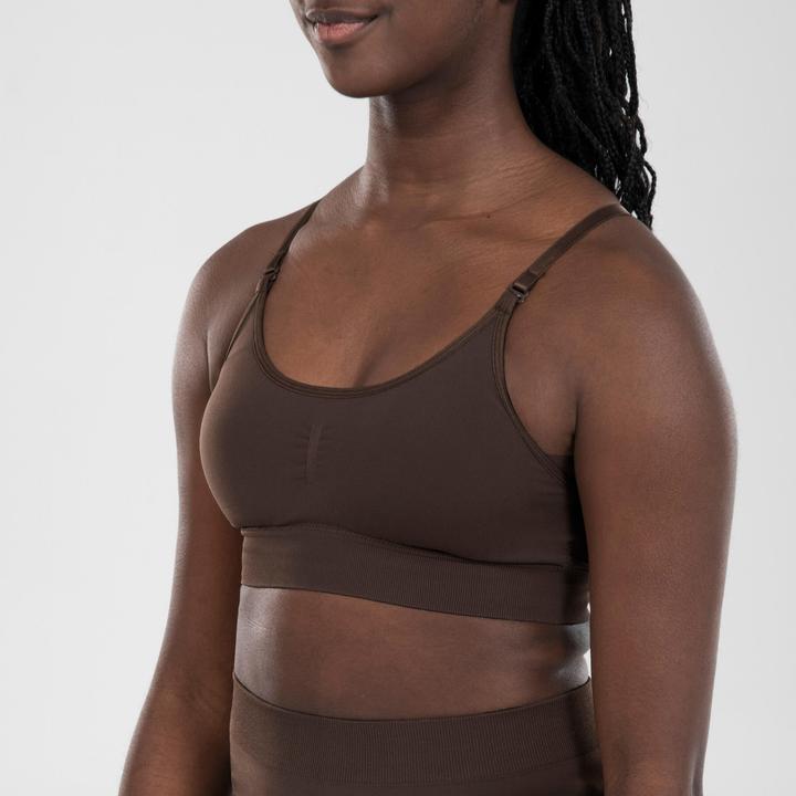 Image du produit Starever Brassière de danse femme bretelles convertibles pour galas Marron foncé (M)