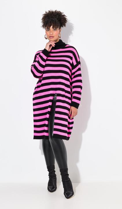 Produktbild Miamoda Long-Pullover, A-Linie, Ringel, Saumschlitz (42, 44)