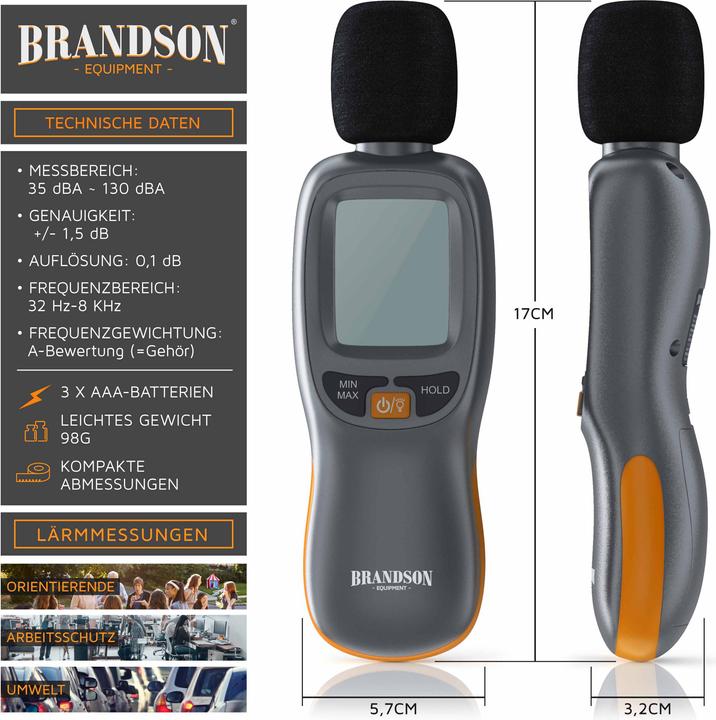 Actual product image Brandson Sound level meter
