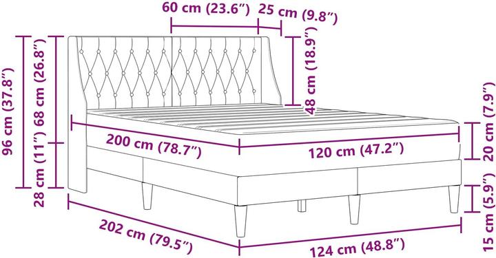 Image du produit vidaXL Bettrahmen (120 x 200 cm)