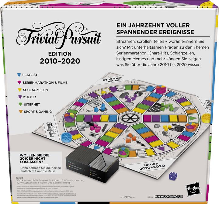 Actual product image Hasbro Gaming Trivial Pursuit The 2010s (German)