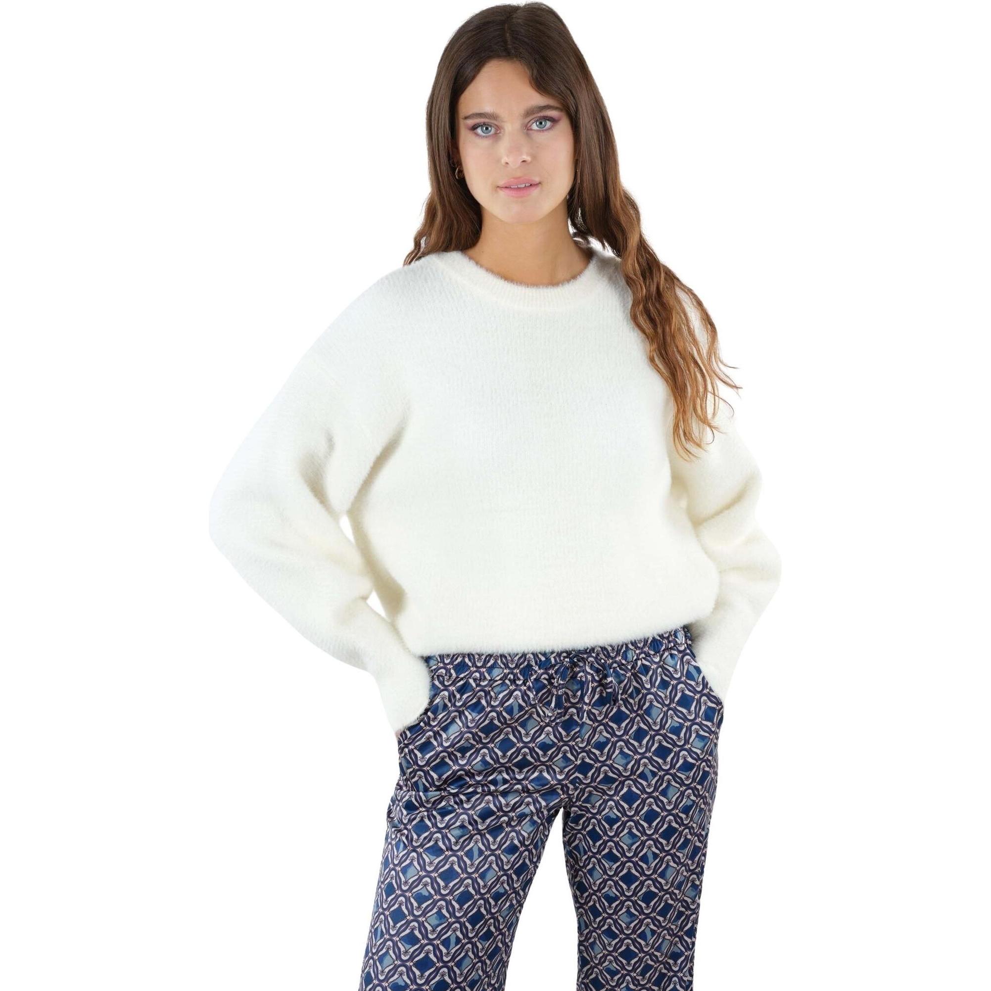 Deeluxe, Damen, Pullover, puover deeuxe oubia, Weiss, (L)