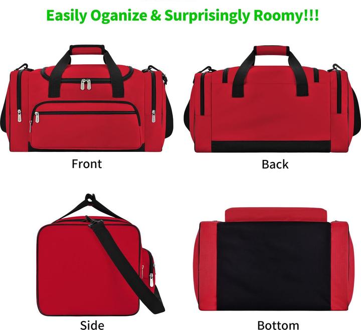 Produktbild Only-Bags.Store Sporttasche Reisetasche Fitnesstasche mit Schulterriemen Wochenendtasche