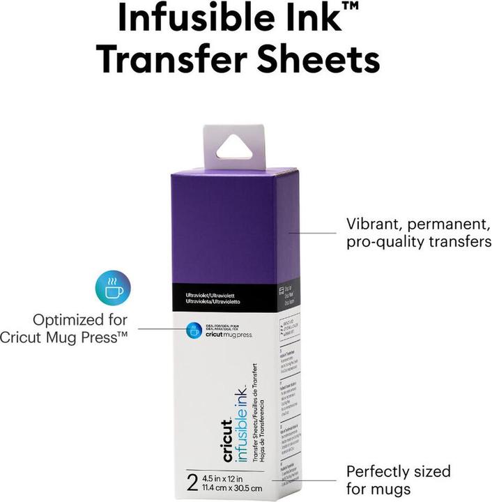 Actual product image Cricut Iron-on Joy Infusible Ink 2 pieces, purple
