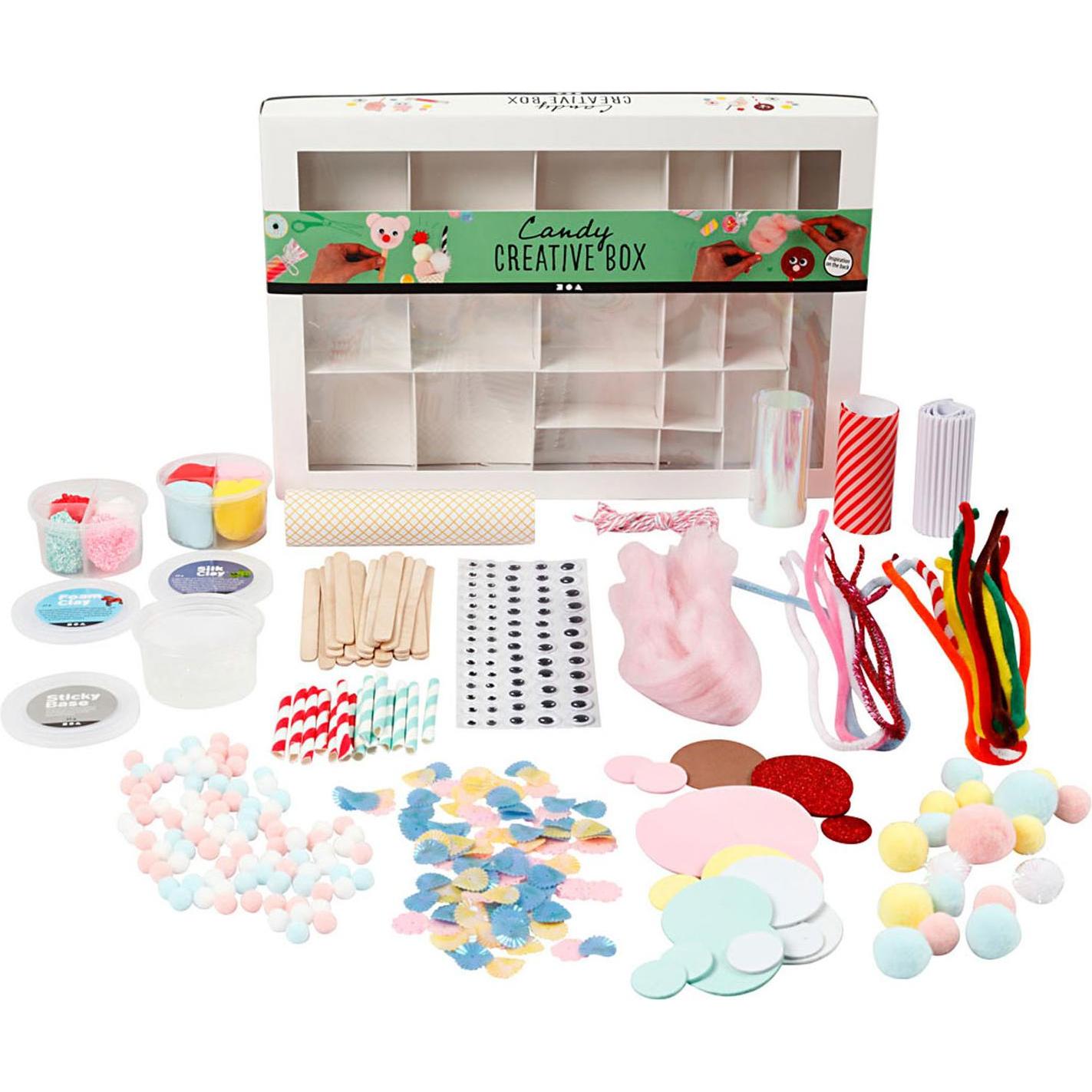 Creativ Company Bastelset Kreativbox Candy 16-teilig
