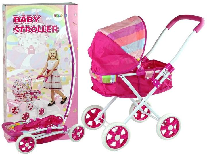 Produktbild No Name Puppenkinderwagen rosa