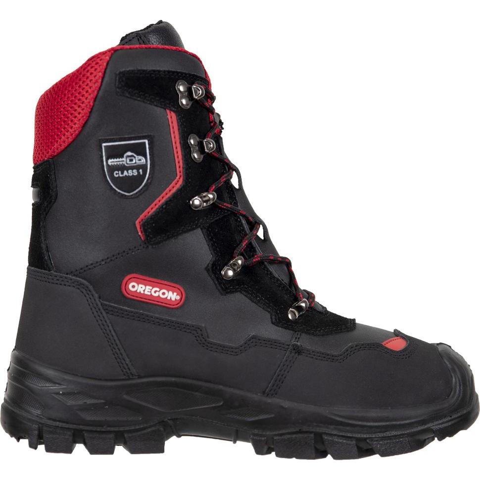 Oregon, Sicherheitsschuhe, Forst Schnittschutzstiefel Yukon Klasse 1 aus Leder Gr. 44 (S1P, 44)