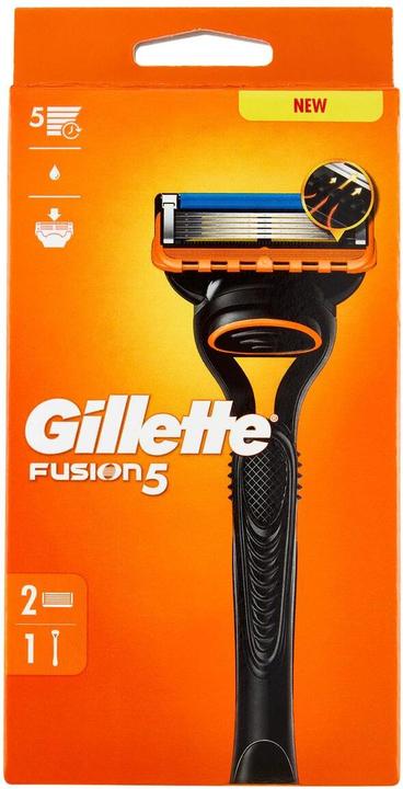 Actual product image Gillette Fusion Razor + 2 Blades