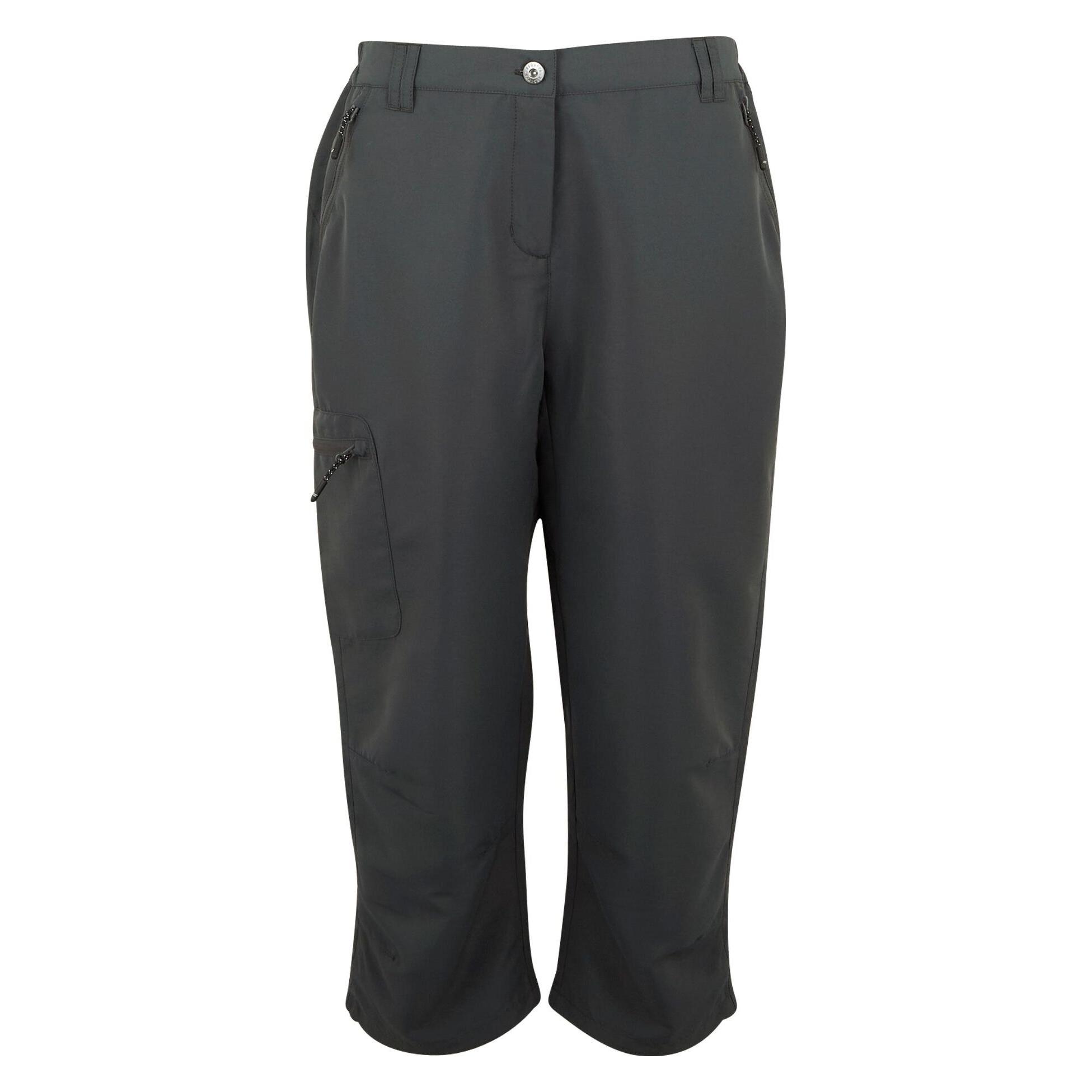Regatta, Damen, Outdoorhose, Chaska Iii Capri (48), Grau