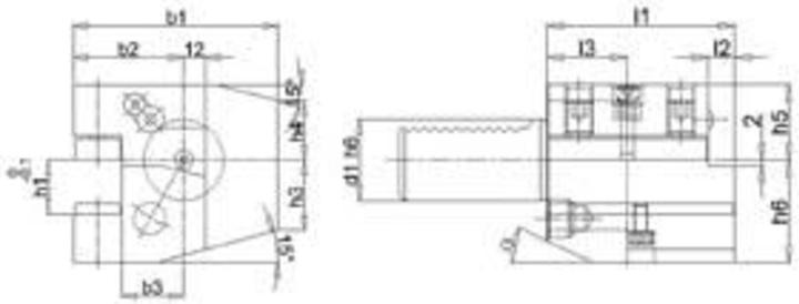 Actual product image Magni FORTIS VDI Axial tool holder left C2 50x32mm