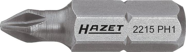 HAZET Bit 2215-PH4 ∙ Hexagon, solid 6.3 (1/4 inches) ∙ Cross recess profile PH ∙ PH4 (Cross Phillips PH)