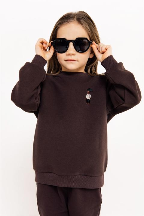 Actual product image Hebe Warmes Sweatshirt mit gesticktem Bär (92)