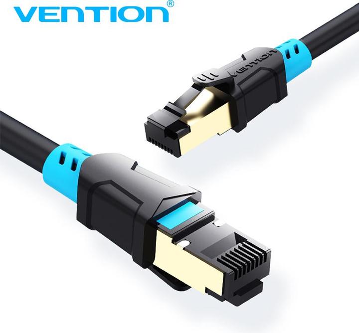 Actual product image Vention Cat.6 SFTP Patch Cable 1M Black (CAT6, 1 m)