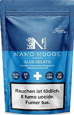 Actual product image Swiss Botanic Nano Nuggs Glue Gelato (30 g, Indoor)
