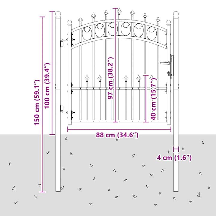 Produktbild vidaXL Zauntor
