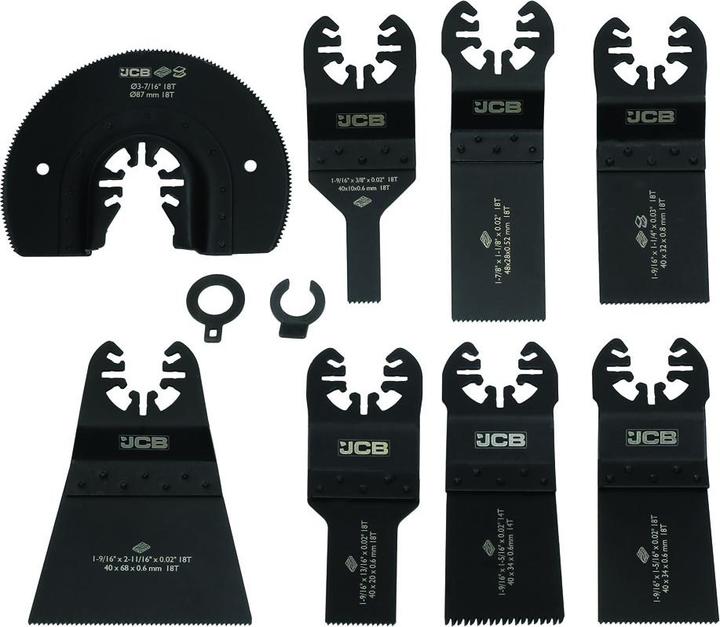 Produktbild JCB 8-teiliges Multitool-Messer-Set