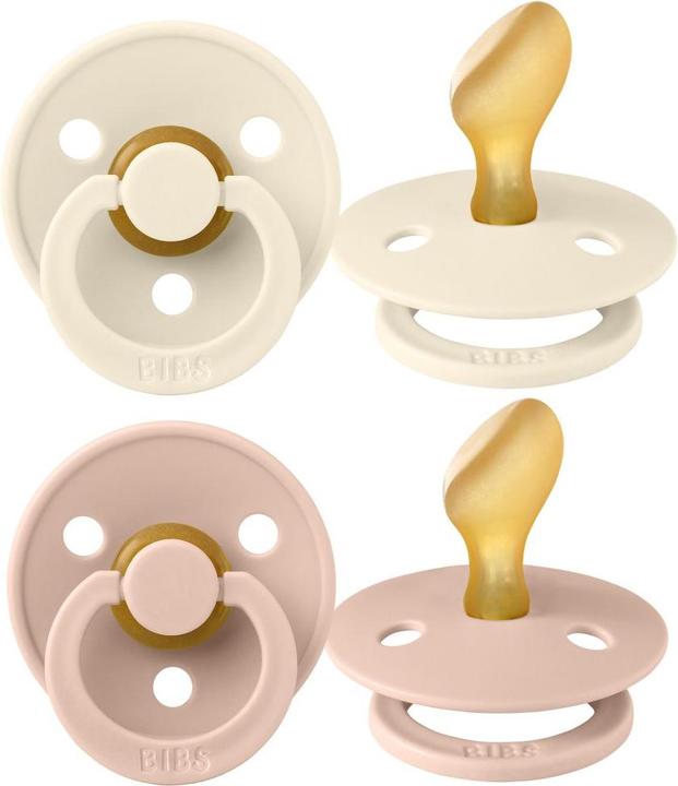 Image du produit Bibs Sucette Colour Latex (anatomique, 6-18 mois), Ivory & Blush (2 x, 6 - 12 M.)