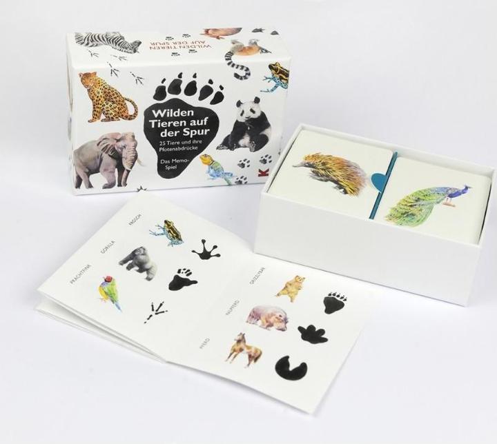 Productafbeelding Geheugen Geheugen Op het spoor van wilde dieren (Duits, 1 - 2 Spelers)