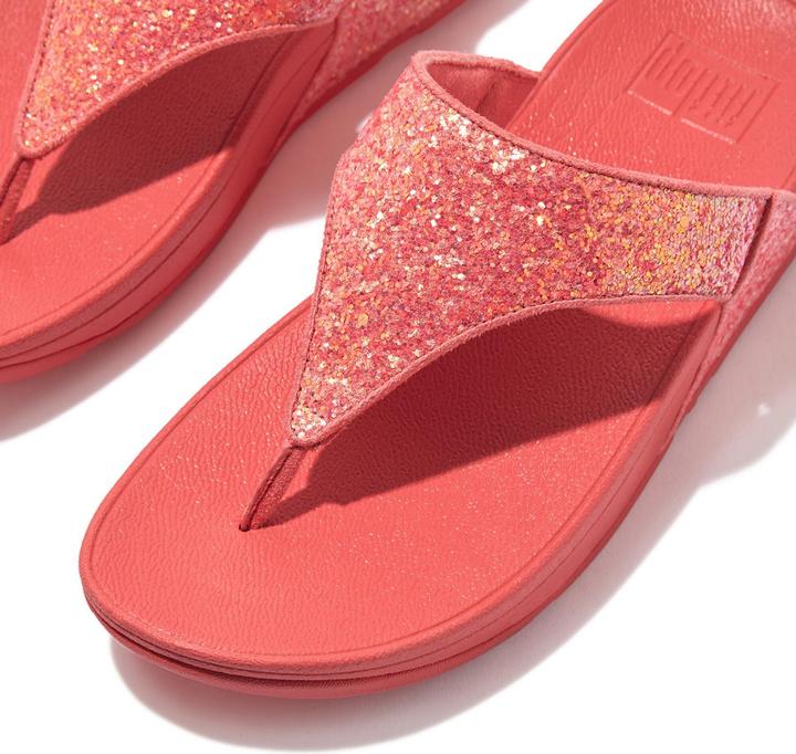 Produktbild Fitflop Lulu Glitter Toe-Thongs PU Glitter - Slippers - ROZE - Dames - Maat 39 (39)