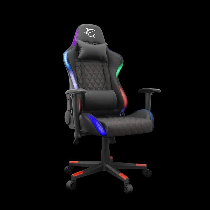 Actual product image White Shark Gaming Chair Thunderbolt RGB GC-90042 Gaming Chair, Black