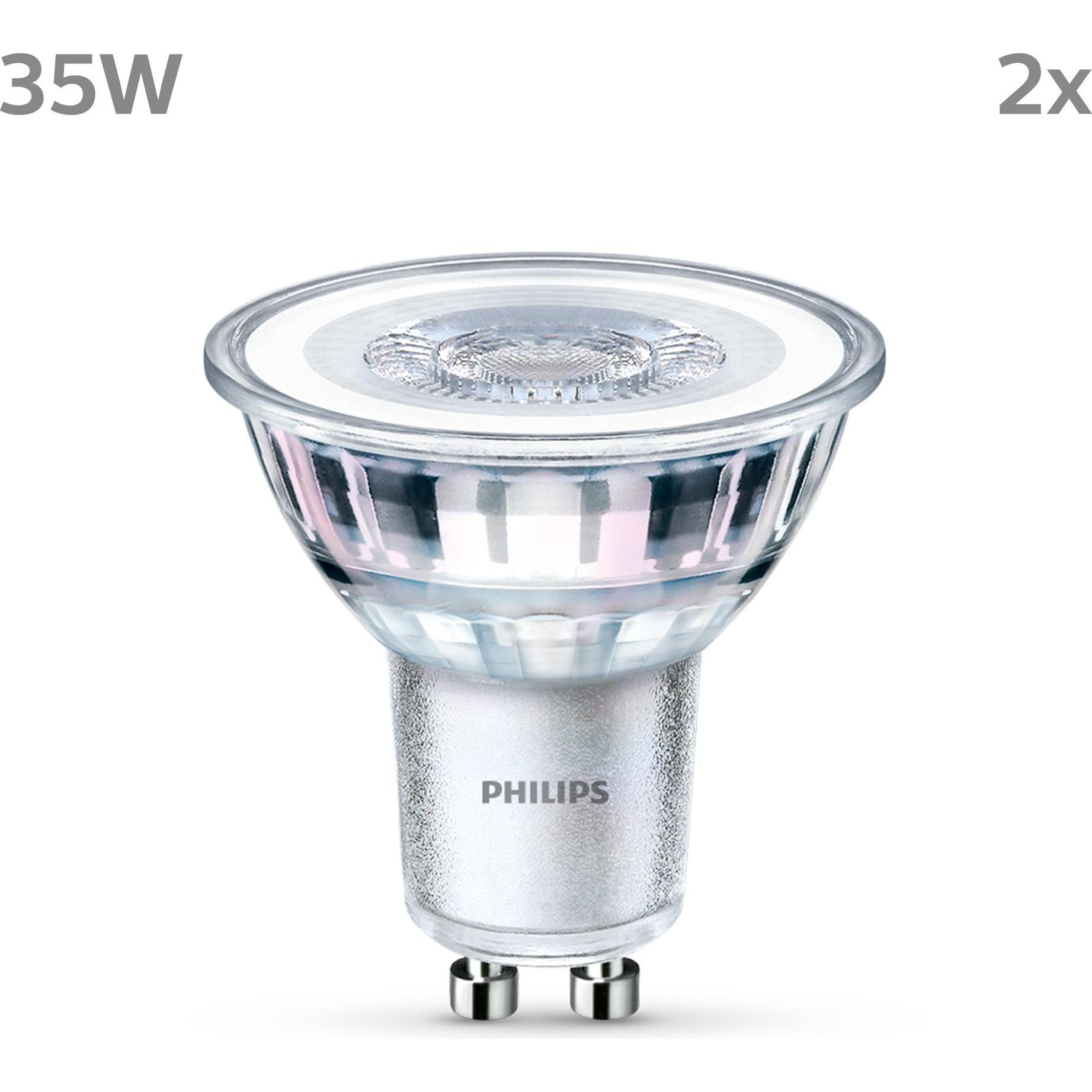 Philips, Leuchtmittel, LED Classic (GU10, 3.50 W, 255 lm, 2 x, F)