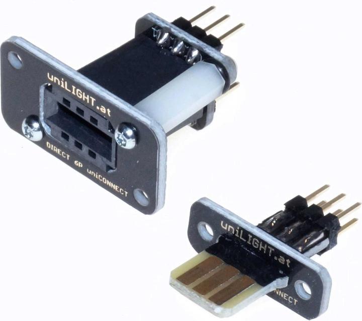 Unilight direktsteckverbindung header mit 6 sekun n polen, bausatz, 2pcs, uni kontaktleist