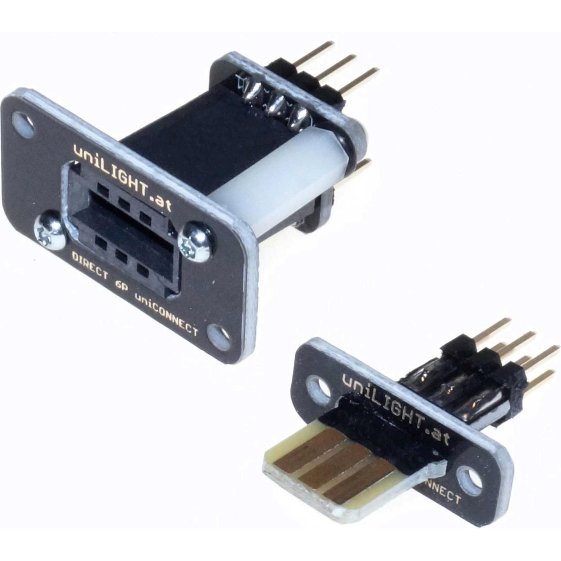 Unilight direktsteckverbindung header mit 6 sekun n polen, bausatz, 2pcs, uni kontaktleist