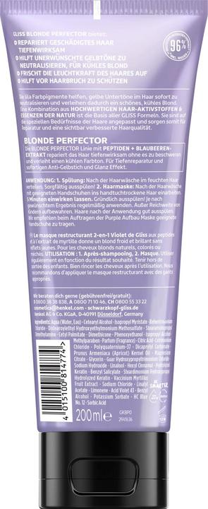 Immagine prodotto Gliss Conditioner Blonde Perfector 200 ml (200 ml)