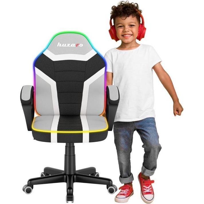 Huzaro Ranger 1.0 RGB Spielesessel für Kinder, Sedia gaming, Multicolore