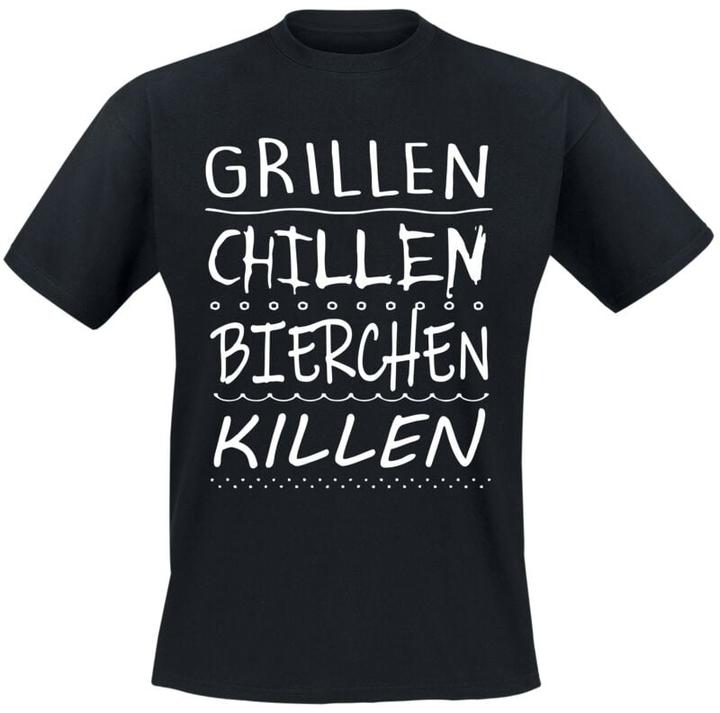 Produktbild Gaming-Sprüche Grillen, Chillen, Bierchen, Killen (M)