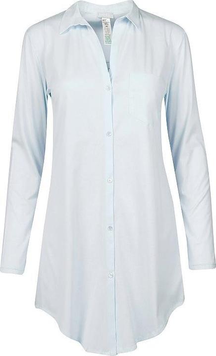 Image du produit Hanro Chemise de nuit Cotton Deluxe - longueur 90 cm - manches longues (L)