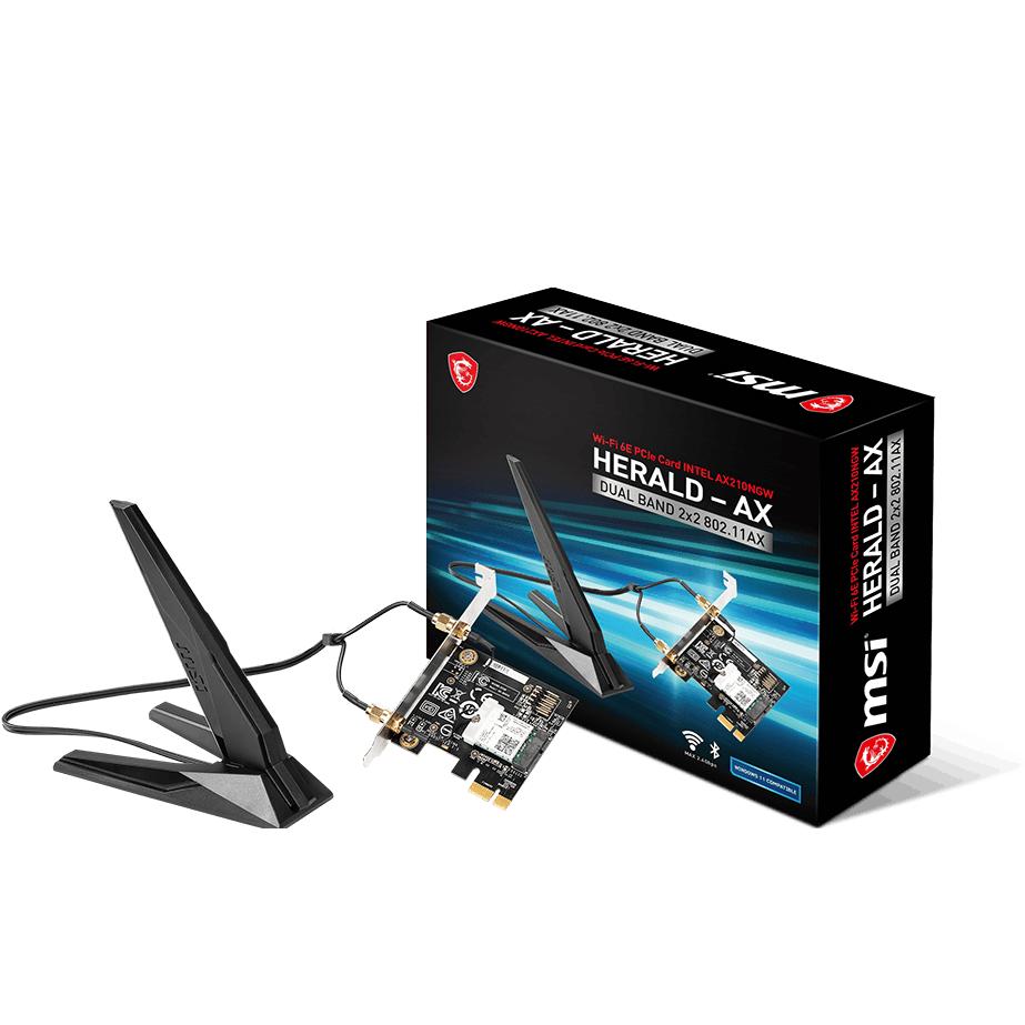 Msi Intel Wlan AX210, Scheda Di Rete, Nero