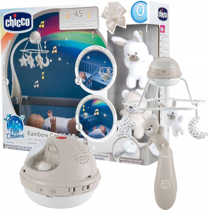Image du produit Chicco Arc-en-ciel Appareil mobile 3-en-1 Beige