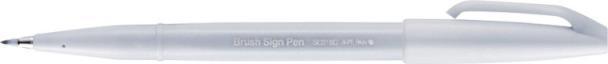 Produktbild Pentel Pinselstift Sign Pen Brush (Schnee, Grau, 1 x)
