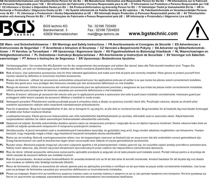 Produktbild BGS Nothammer mit Gurtschneider