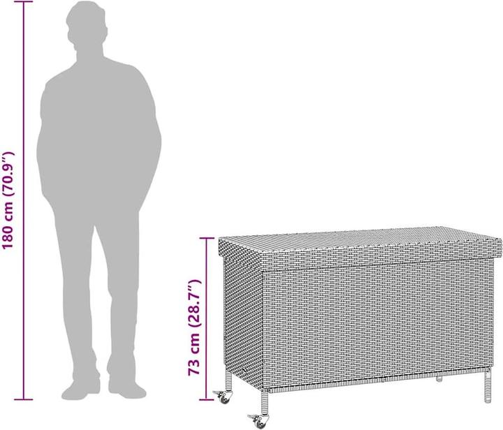 Actual product image vidaXL Gartentruhe