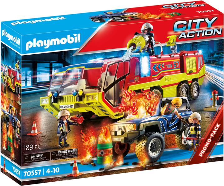 Produktbild Playmobil Feuerwehreinsatz mit Löschfahrzeug (70557, Playmobil City Action)