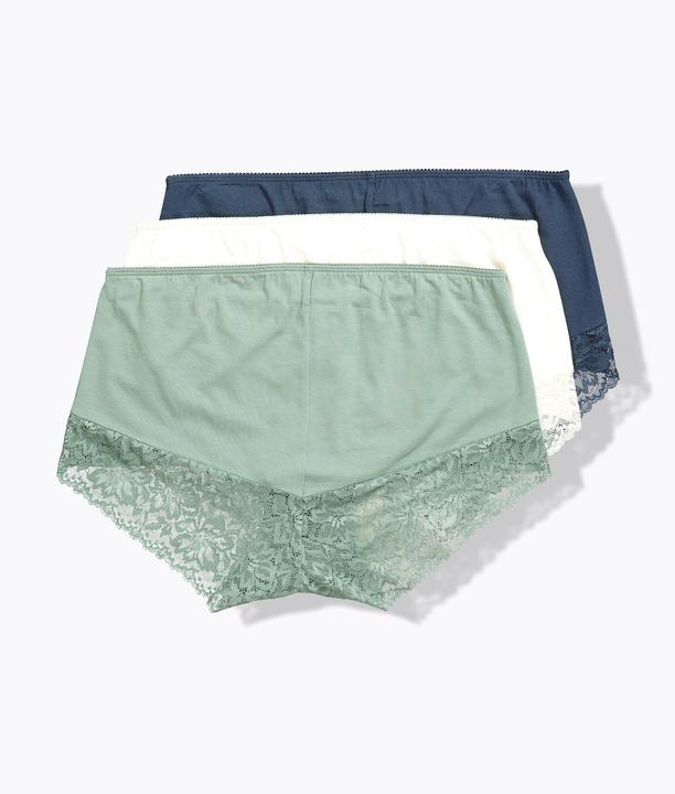 Image du produit Ulla Popken Hipsters en lot de 3, dentelle à l'arrière (46, 48, Lot de 3)
