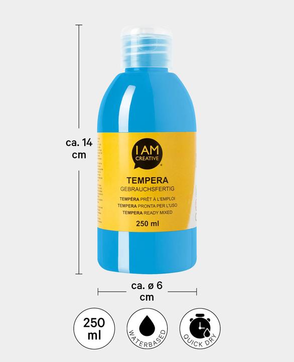 Immagine prodotto I Am Creative Tempera, pittura a tempera a base d'acqua, 250 ml (250 ml)
