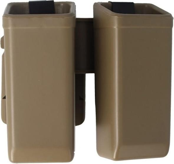 Produktbild ESP Doppeltes Kunststoffholster LUGER für zweireihige Waffenmagazine 9mm, khaki