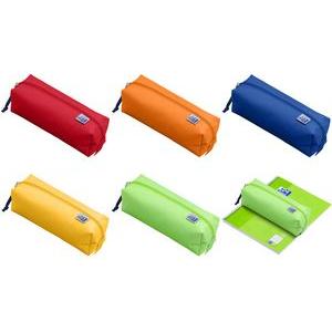 Oxford, Etui, Schlamper-Etui, Polyester, rechteckig, groá, orange
