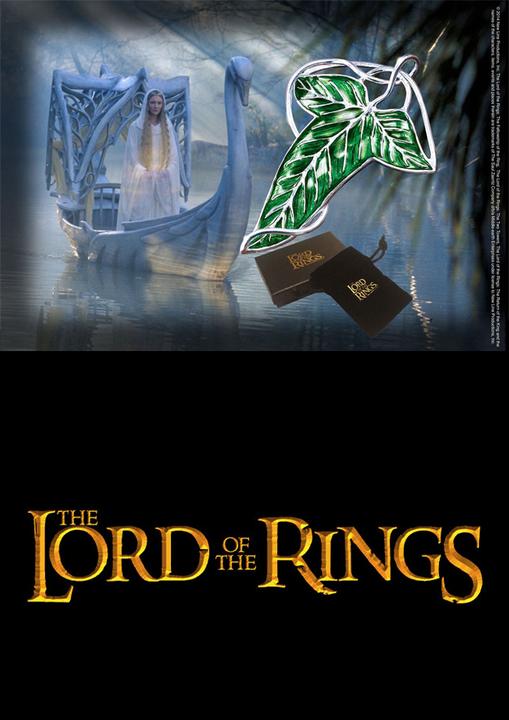 Actual product image Noble Collection Lord of the Rings Brooch Elvish Leaf Brooch (silver plated)