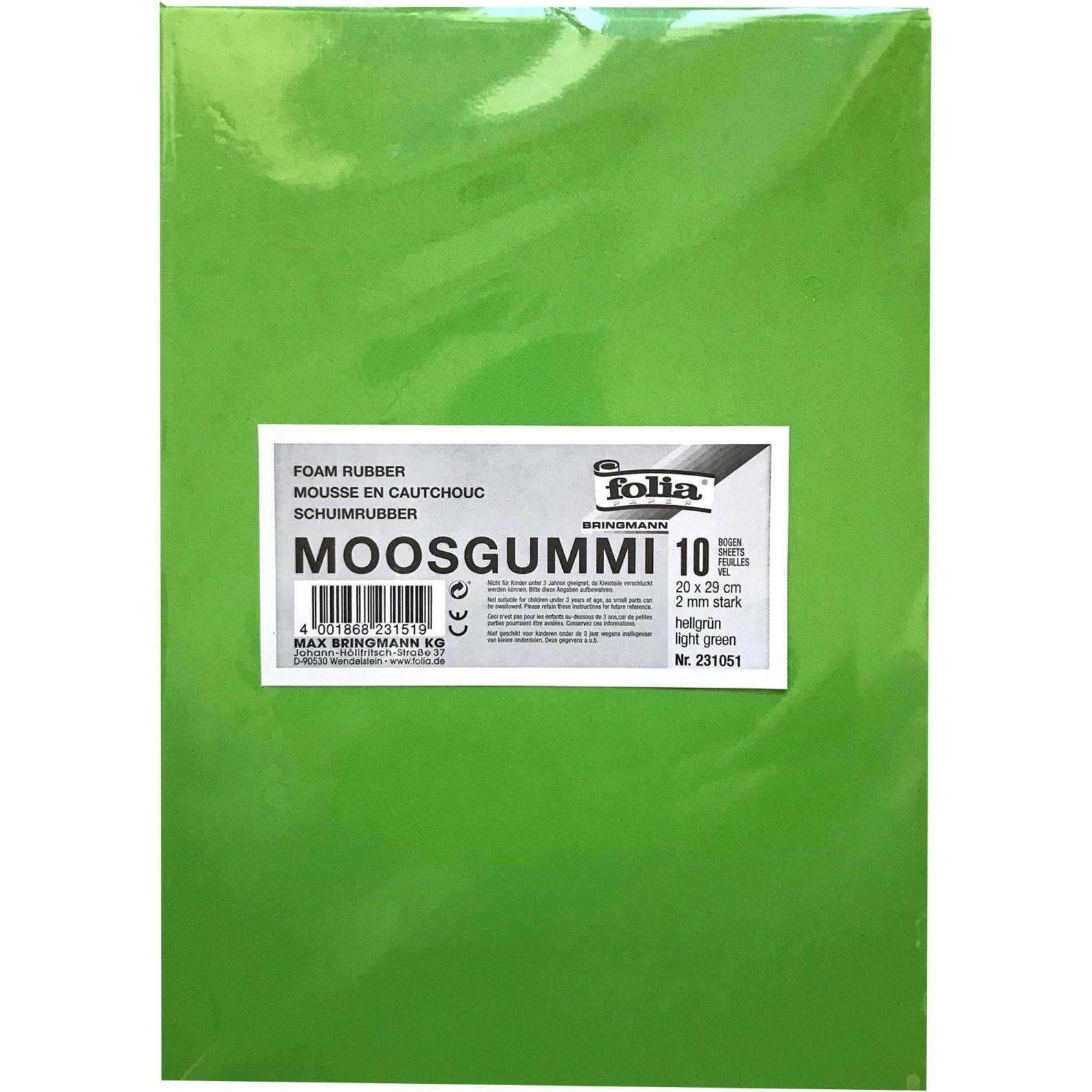 Folia Moosgummi hellgrün