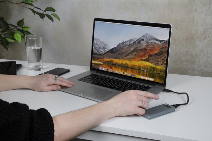 Actual product image Verbatim Fingerprint Secure SSD USB 3.2 Gen 1 USB-C 512GB (0.51 TB)